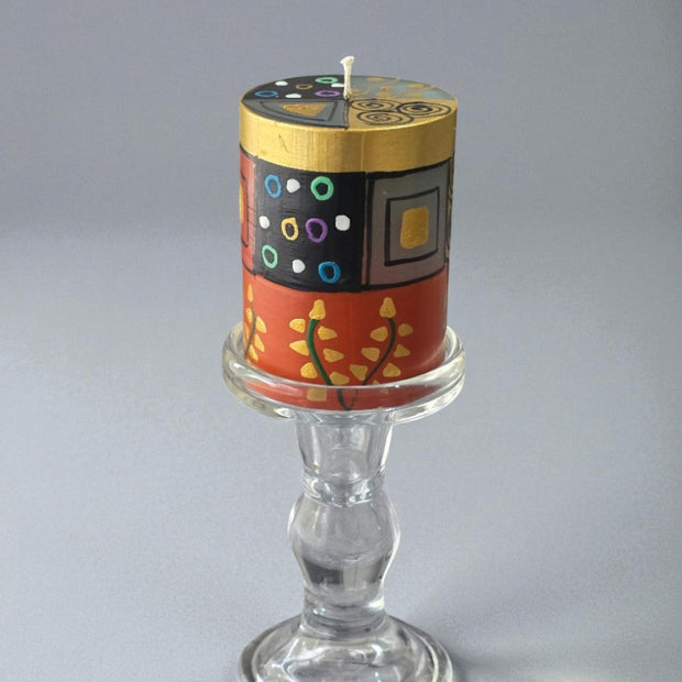 Earthy Pillar Candle