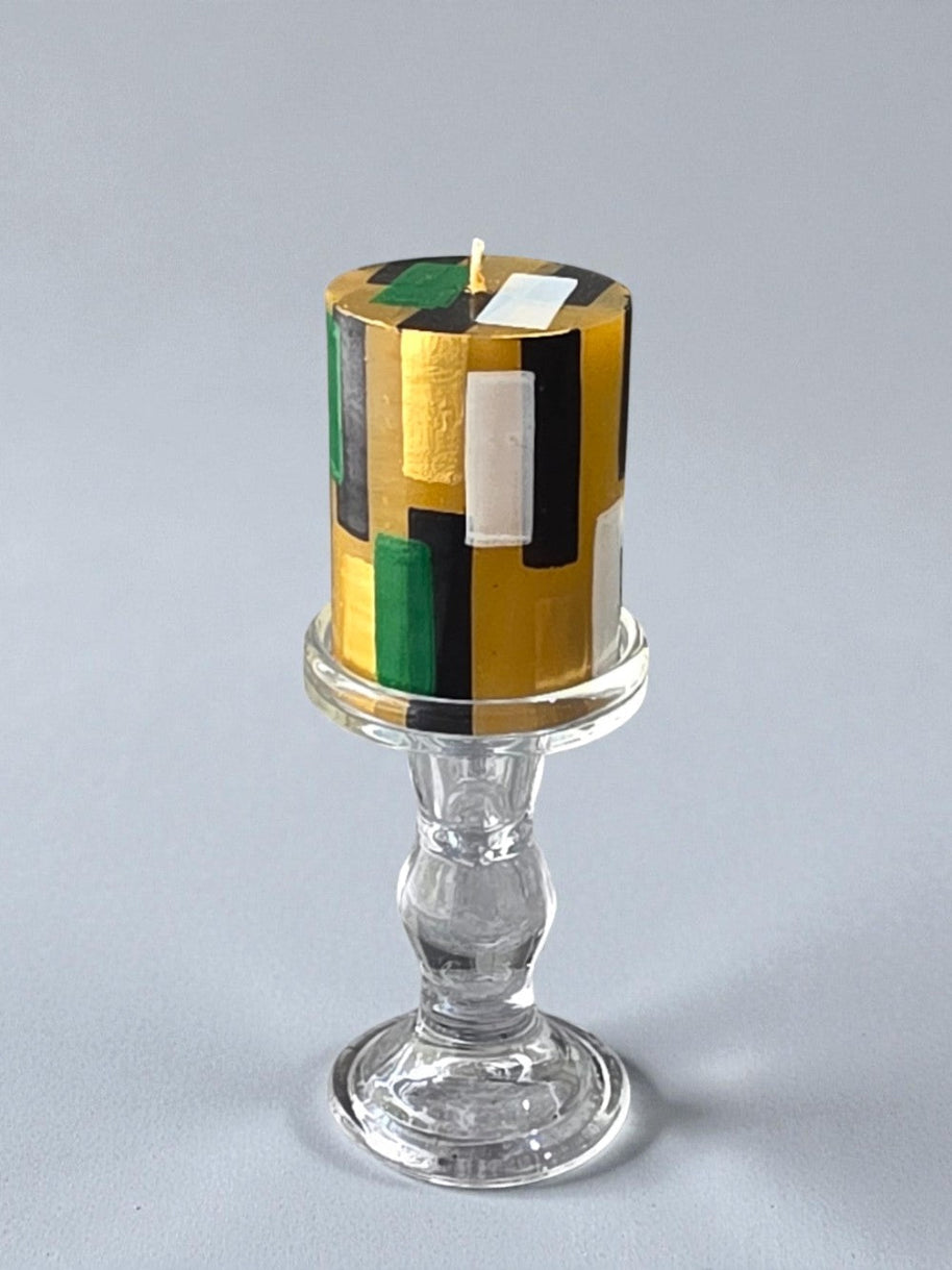 Geometric Pillar Candle