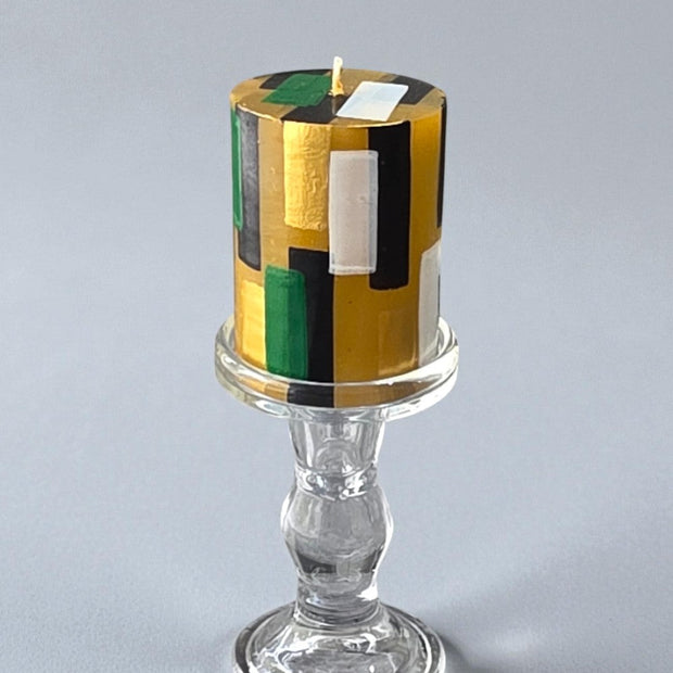 Geometric Pillar Candle