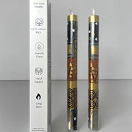 HAND PAINTED TAPER CANDLES - EARTHY