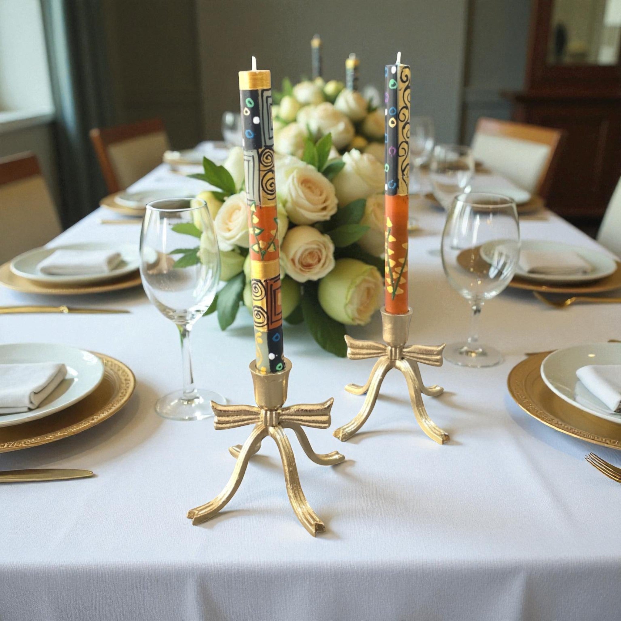 Earthy Dinner Candles